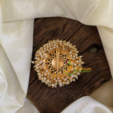 Antique Cluster Pearl Billai -Red Green-G10217